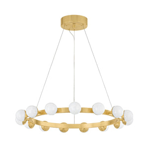 Corbett Lighting - 484-30-VB - LED Chandelier - Linus - Vintage Brass