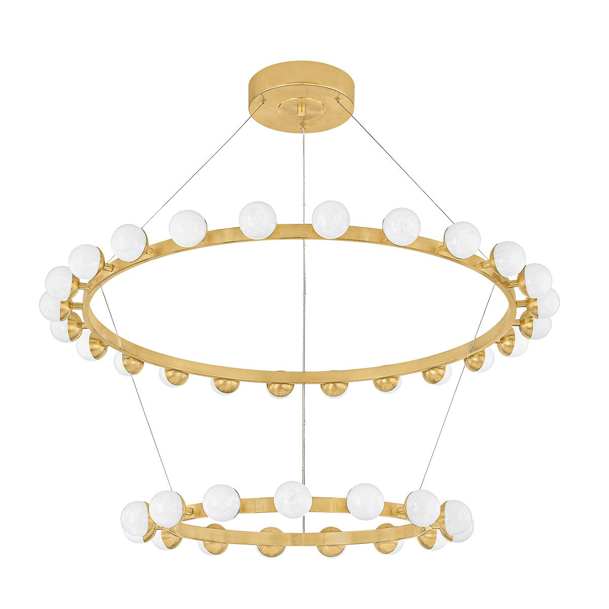 Corbett Lighting - 484-46-VB - LED Chandelier - Linus - Vintage Brass