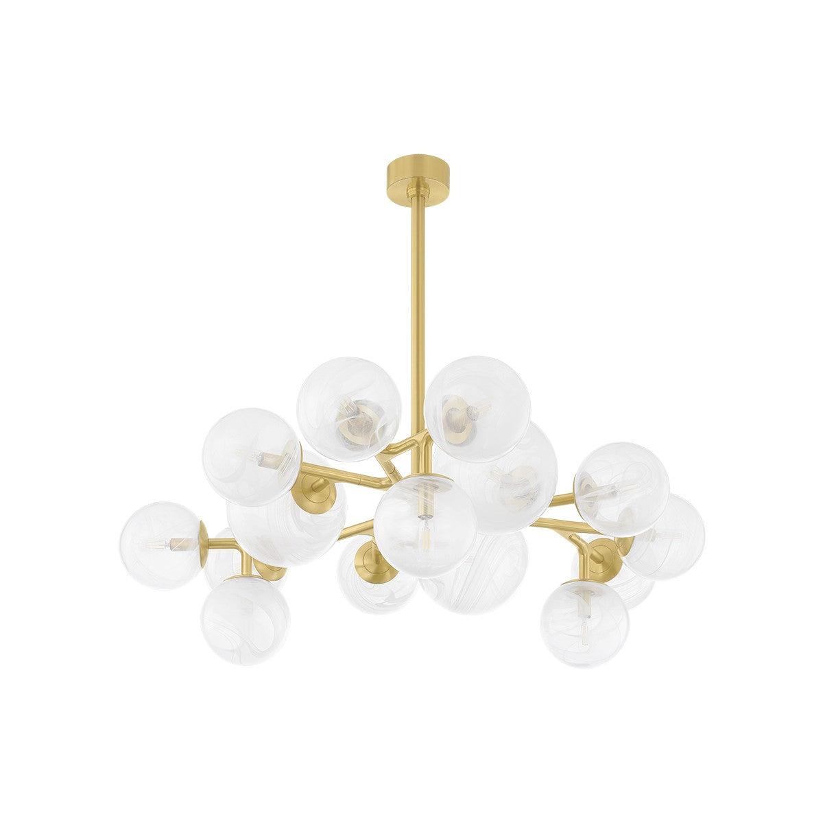 Corbett Lighting - 488-47-VPB - 15 Light Chandelier - Glasgow - Vintage Polished Brass