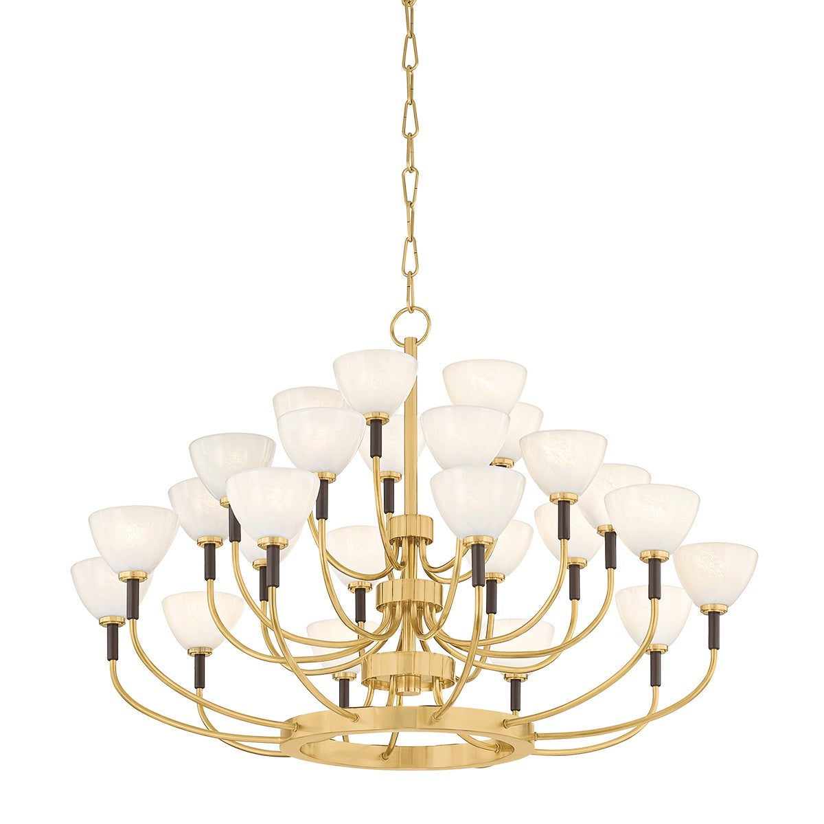 Corbett Lighting - 489-38-VB/BRZ - LED Chandelier - Brahma - Vintage Polished Brass/Bronze