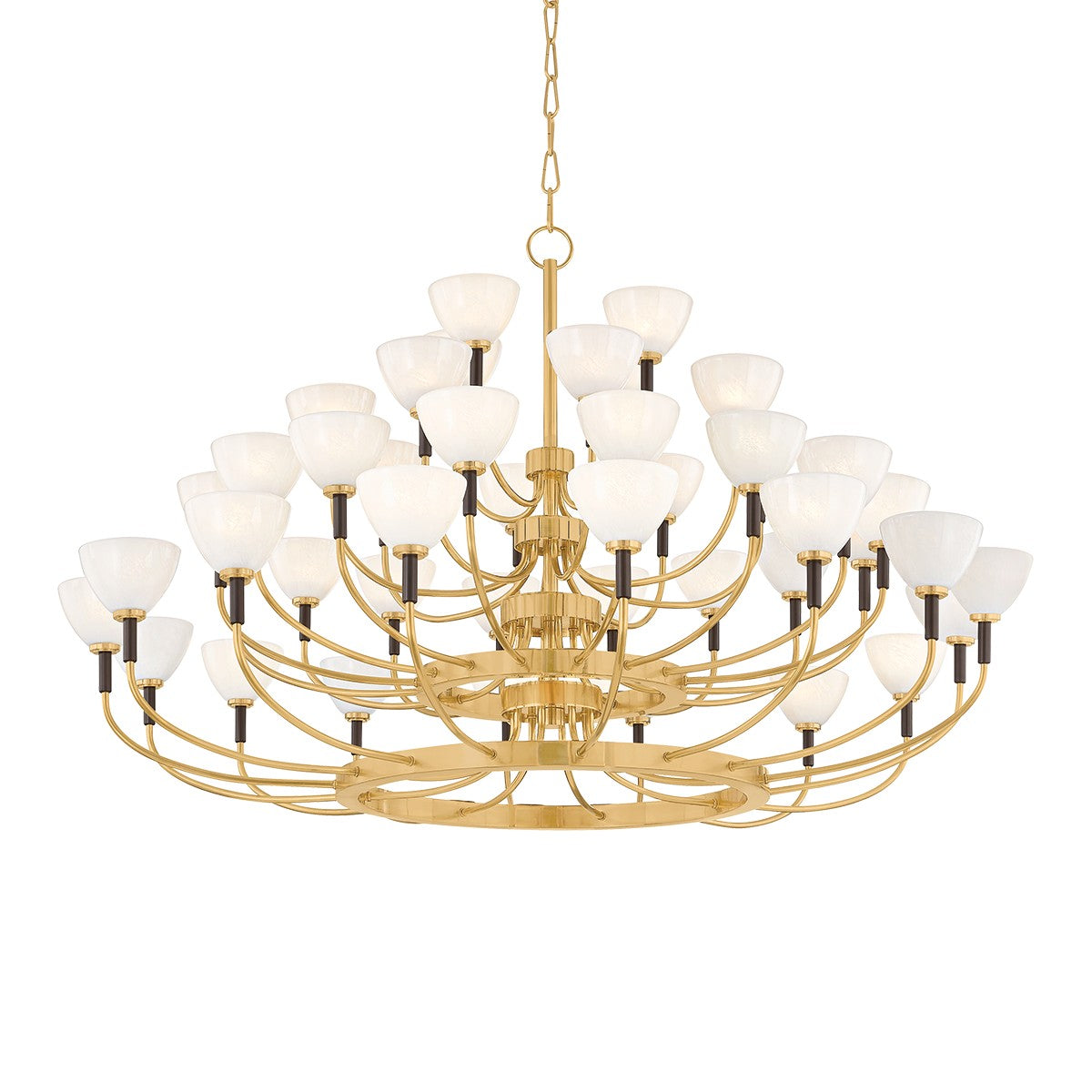 Corbett Lighting - 489-49-VB/BRZ - LED Chandelier - Brahma - Vintage Polished Brass/Bronze