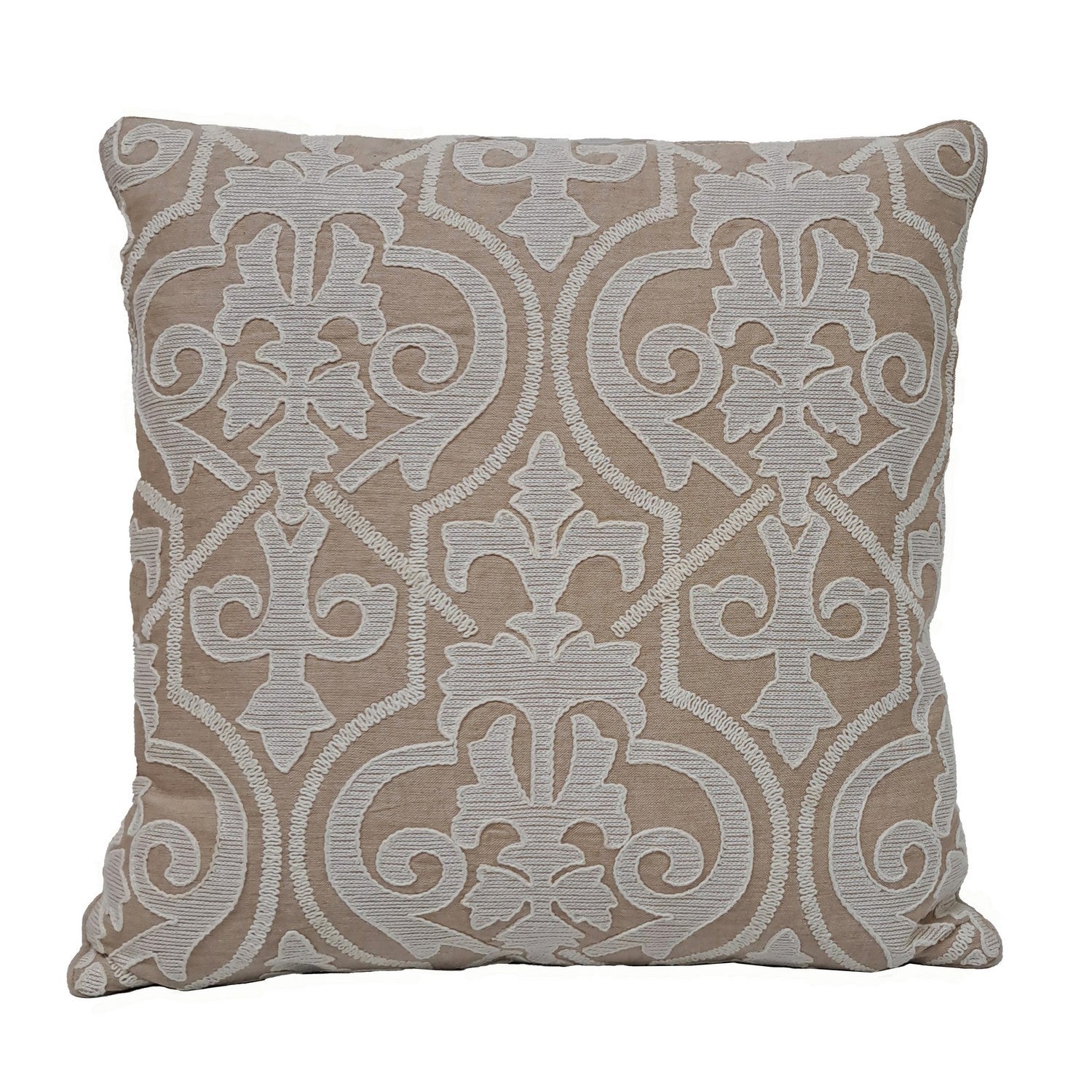 ELK Home - HVT0897-9979 - Pillow - Embroidered Scrollwork - Tan