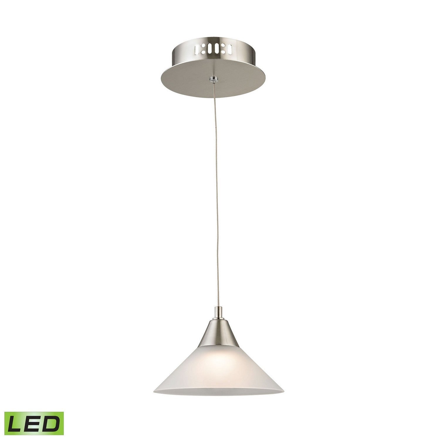 ELK Home - LCA101-10-16M - LED Mini Pendant - Cono - Satin Nickel