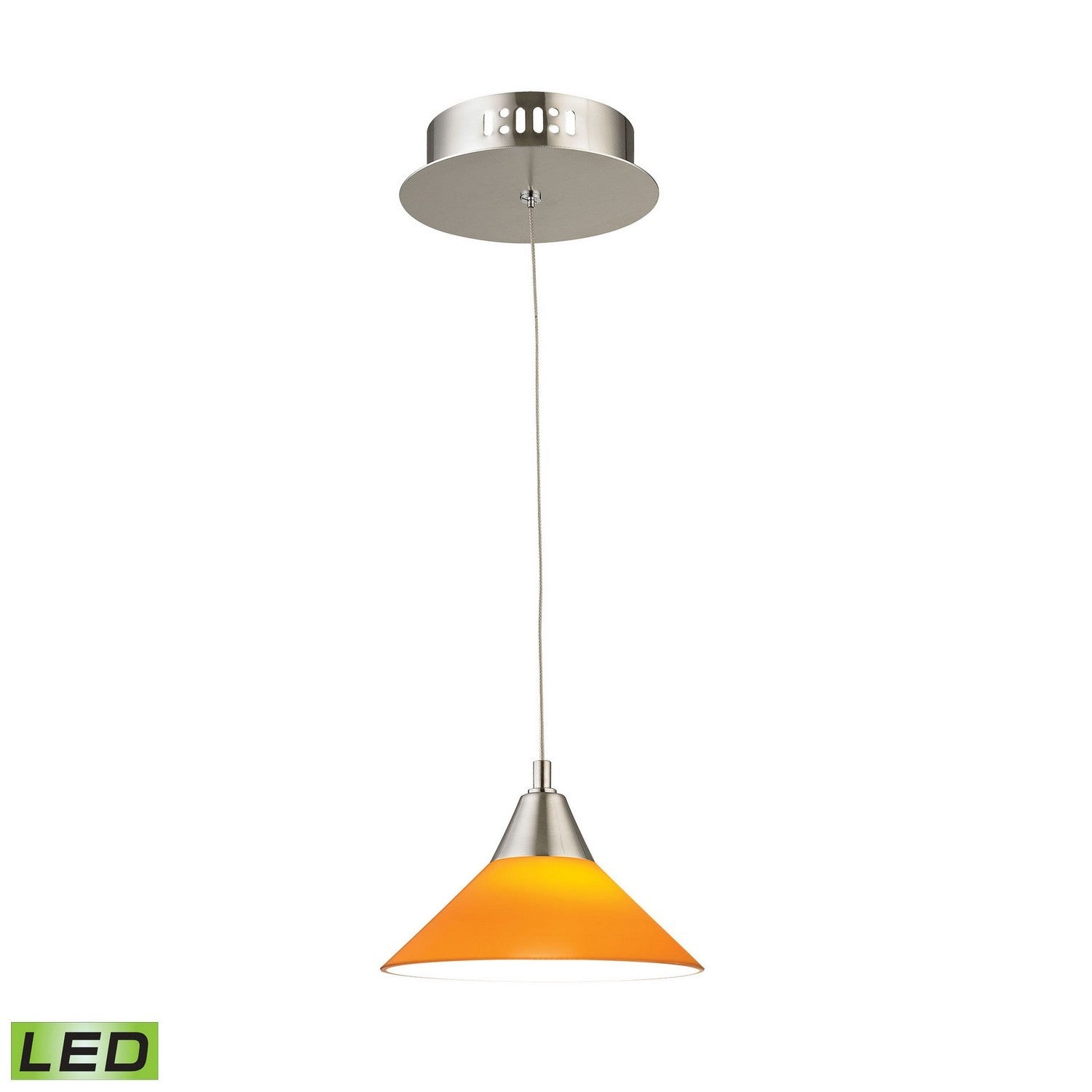 ELK Home - LCA101-8-16M - LED Mini Pendant - Cono - Satin Nickel