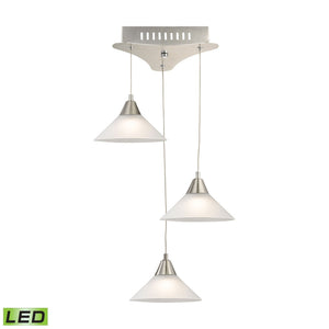 ELK Home - LCA103-10-16M - LED Mini Pendant - Cono - Satin Nickel