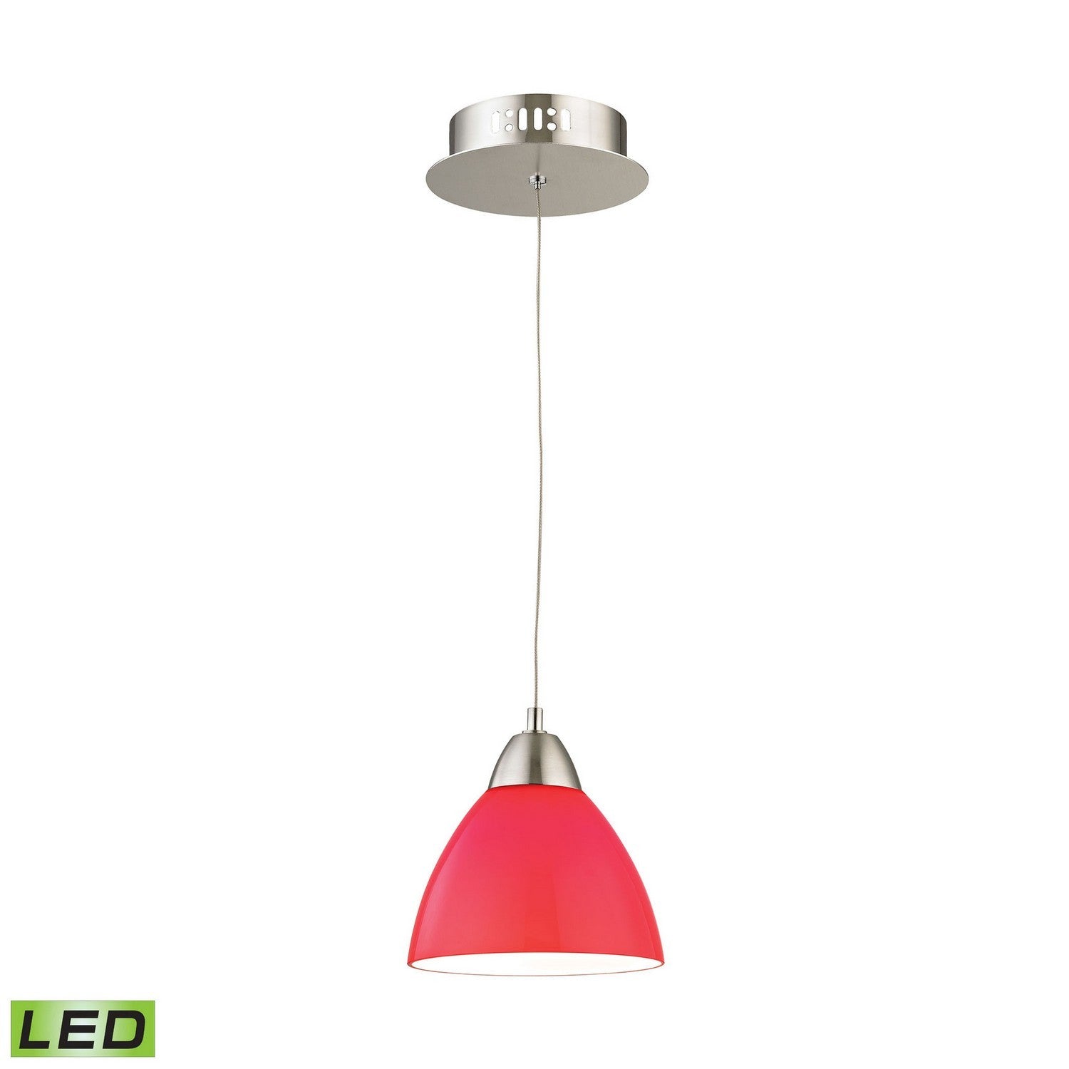 ELK Home - LCA301-11-16M - LED Mini Pendant - Piatto - Satin Nickel