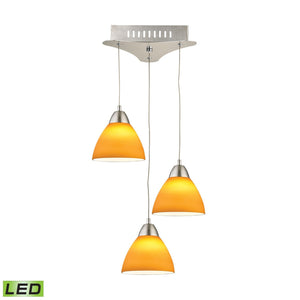 ELK Home - LCA303-8-16M - LED Mini Pendant - Piatto - Satin Nickel