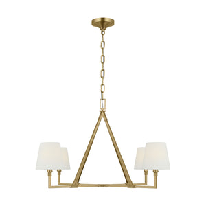 Visual Comfort Studio - CC1724BBS - Four Light Chandelier - Perth - Burnished Brass