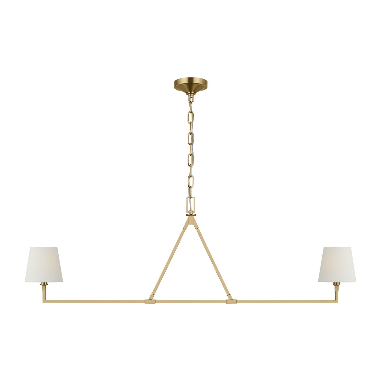 Visual Comfort Studio - CC1732BBS - Two Light Linear Chandelier - Perth - Burnished Brass