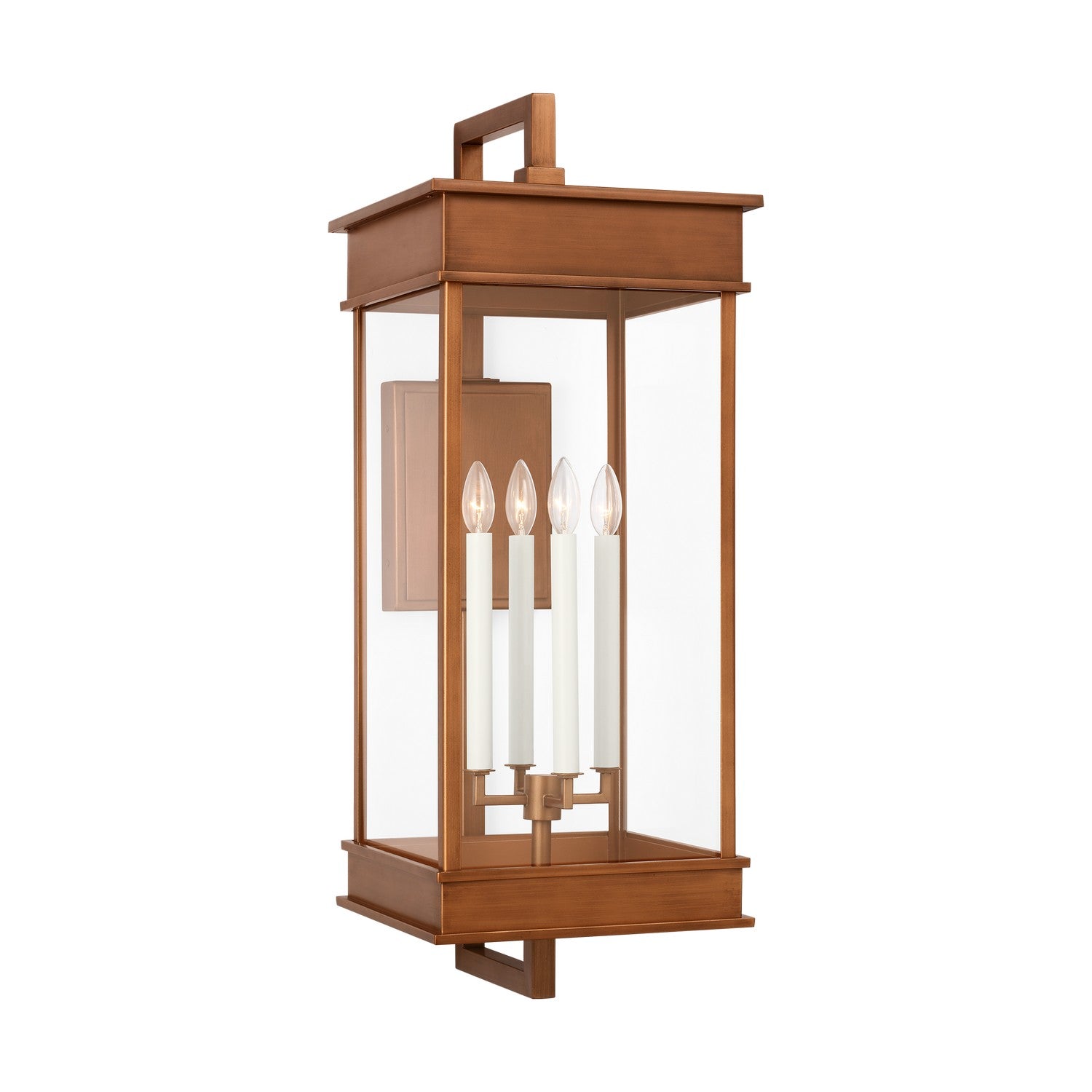 Visual Comfort Studio - CO1434NCP - Four Light Wall Lantern - Cupertino - Natural Copper