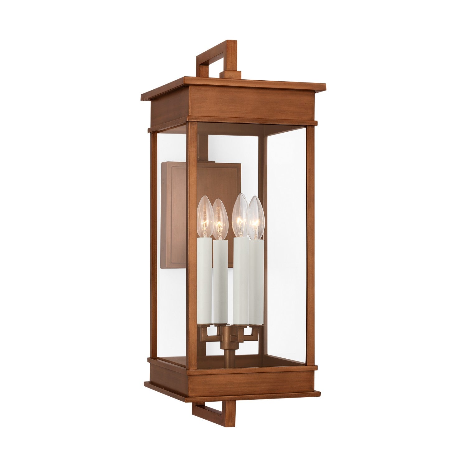 Visual Comfort Studio - CO1444NCP - Four Light Wall Lantern - Cupertino - Natural Copper