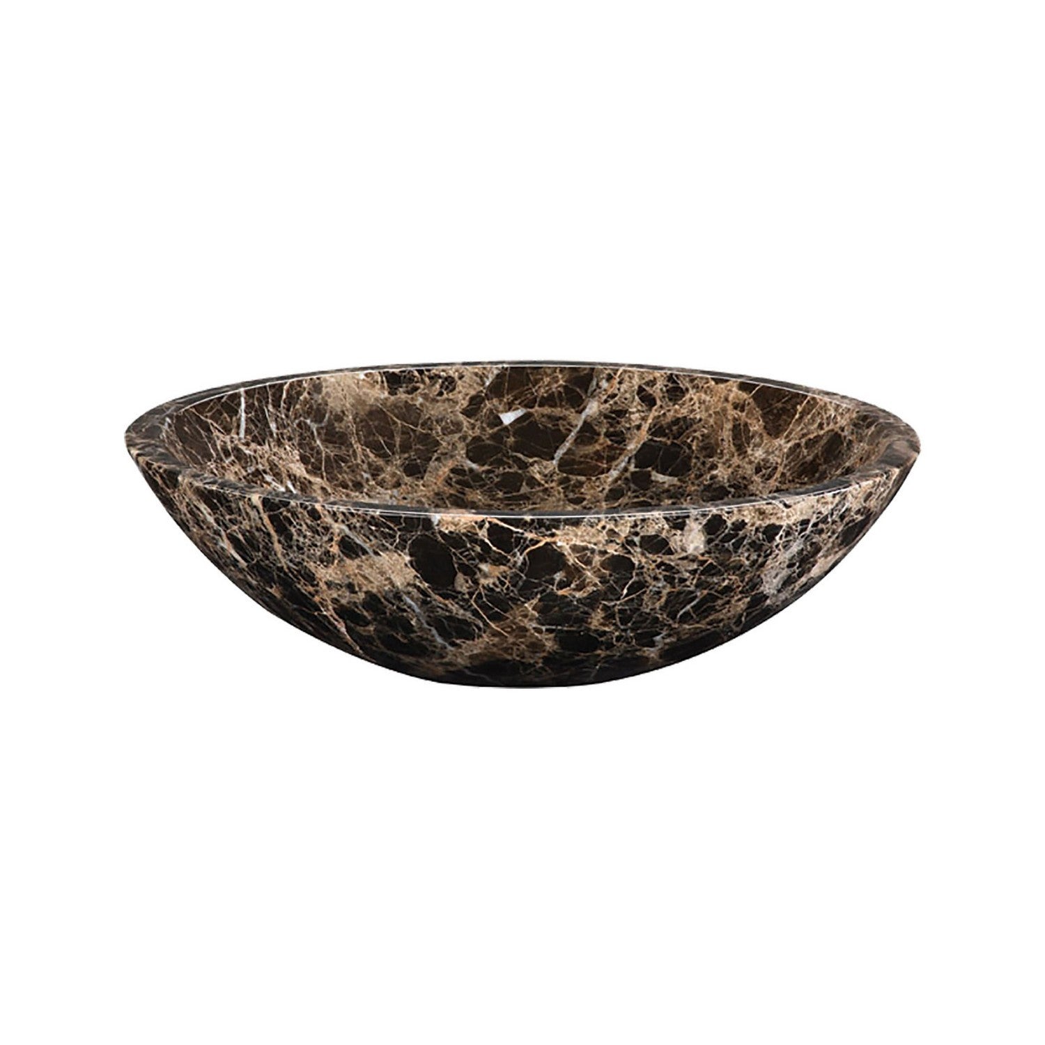 ELK Home - MAVE170CDE - Vessel Sink - Stone Vessel - Dark Brown