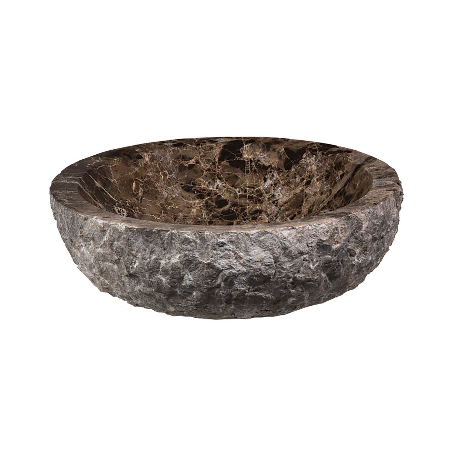 ELK Home - MAVE172CDER - Vessel Sink - Stone Vessel - Dark Brown