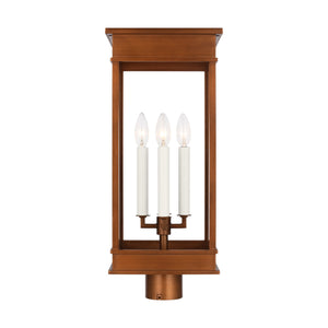 Visual Comfort Studio - CO1524NCP - Four Light Post Lantern - Cupertino - Natural Copper