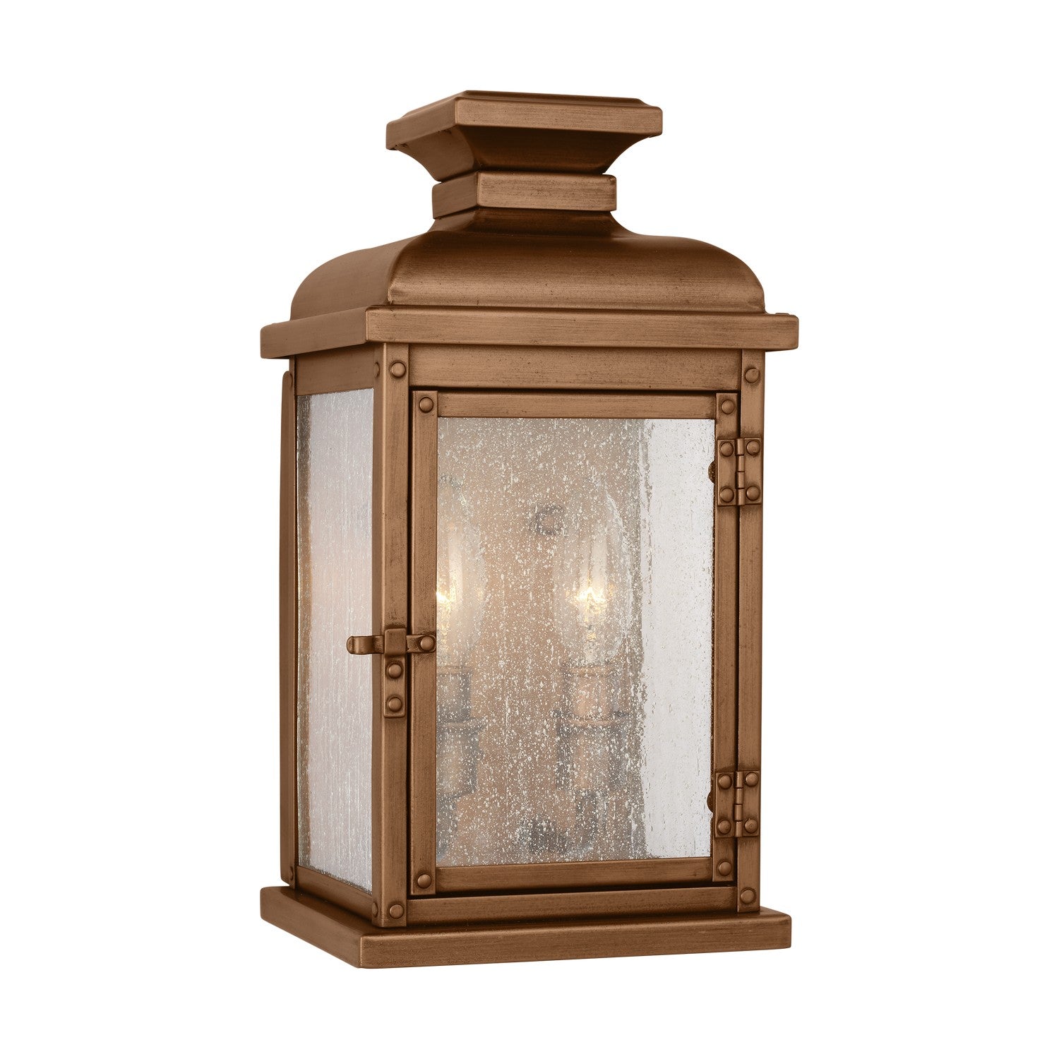 Visual Comfort Studio - OL11100NCP - Two Light Wall Lantern - Pediment - Natural Copper