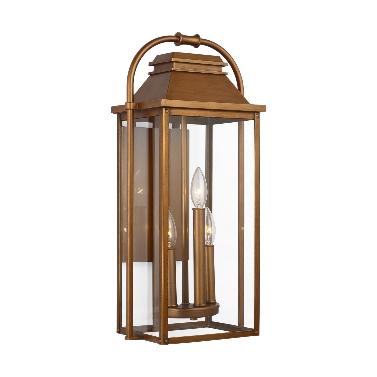 Visual Comfort Studio - OL13201NCP - Three Light Wall Lantern - Wellsworth - Natural Copper