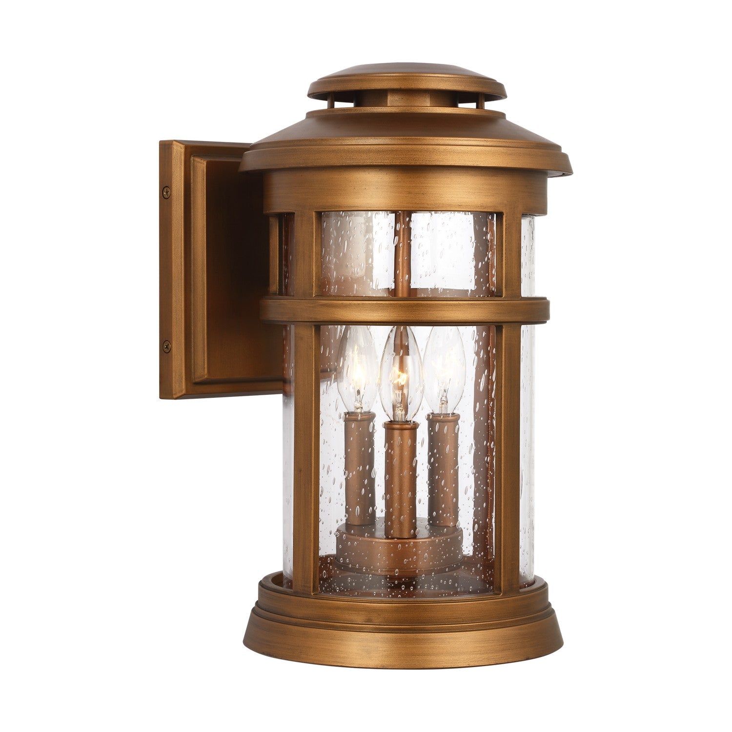 Visual Comfort Studio - OL14302NCP - Three Light Wall Lantern - Newport - Natural Copper