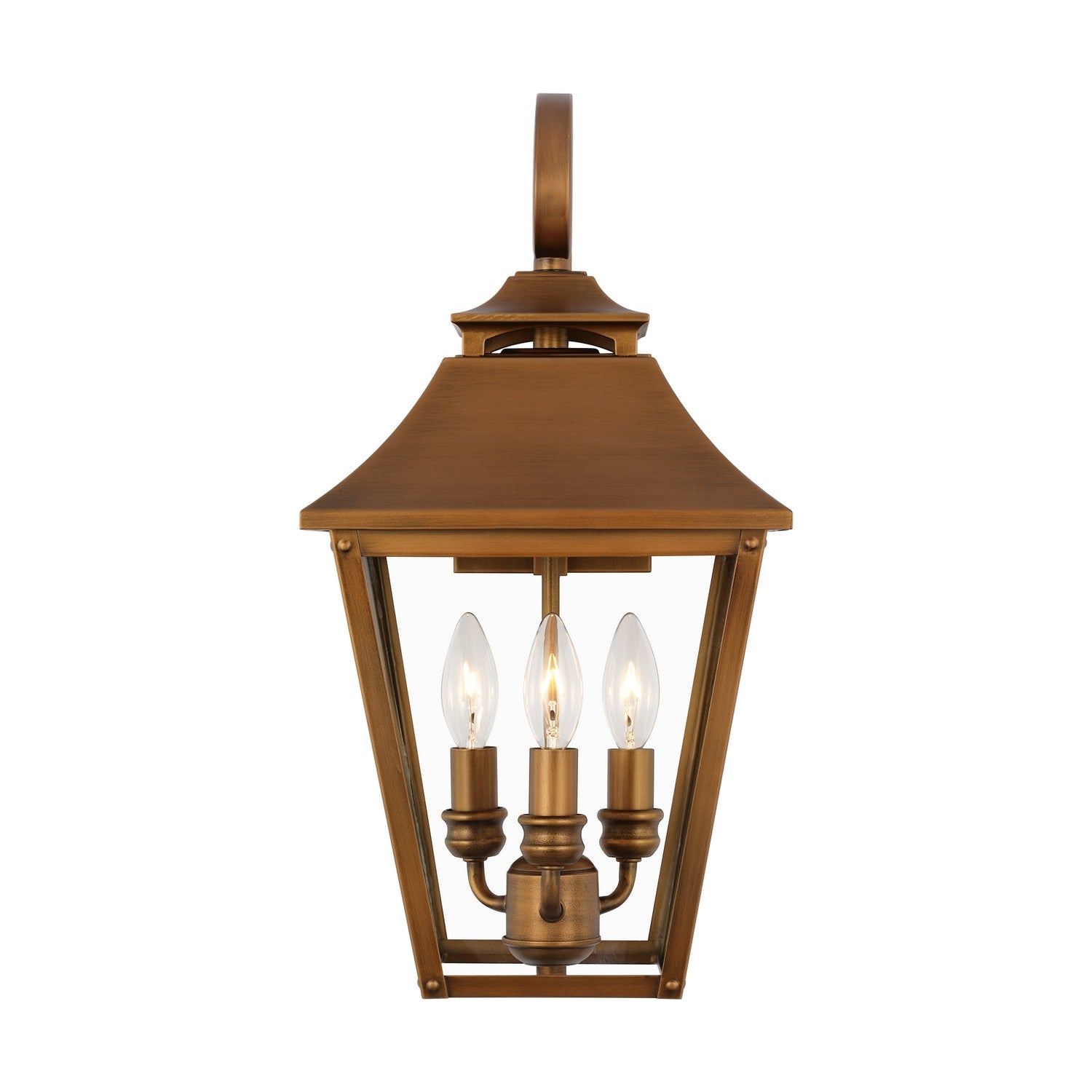 Visual Comfort Studio - OL14403NCP - Three Light Wall Lantern - Galena - Natural Copper