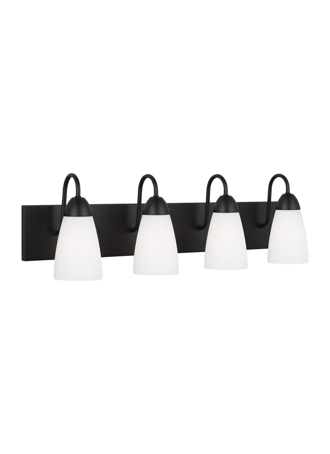 Generation Lighting. - 4420204EN3-112 - Four Light Wall / Bath - Seville - Midnight Black