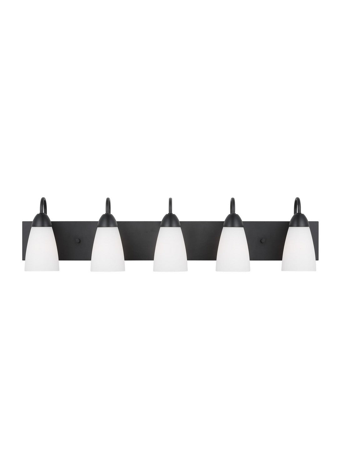 Generation Lighting. - 4420205EN3-112 - Five Light Wall / Bath - Seville - Midnight Black