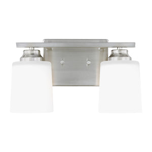 Generation Lighting. - 4420902-962 - Two Light Wall / Bath Sconce - Vinton - Brushed Nickel