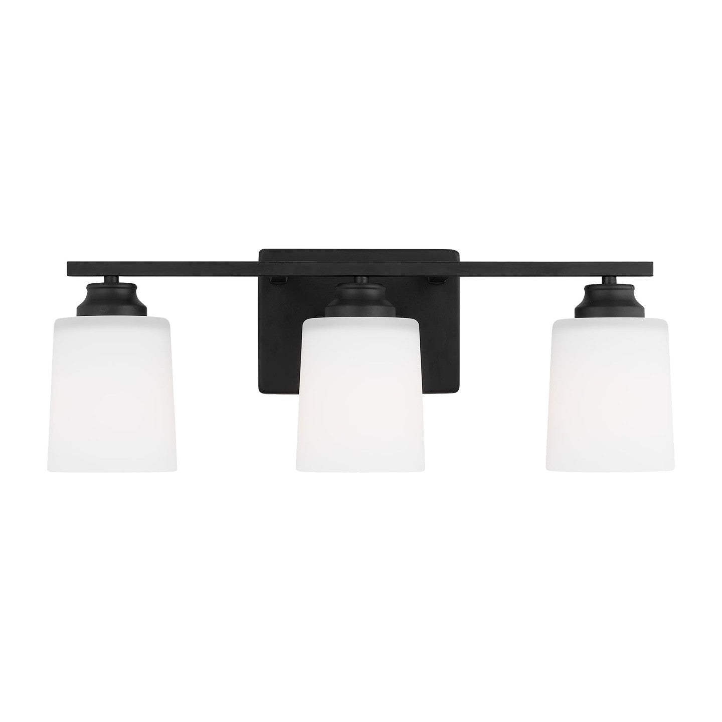 Generation Lighting. - 4420903-112 - Three Light Wall / Bath - Vinton - Midnight Black