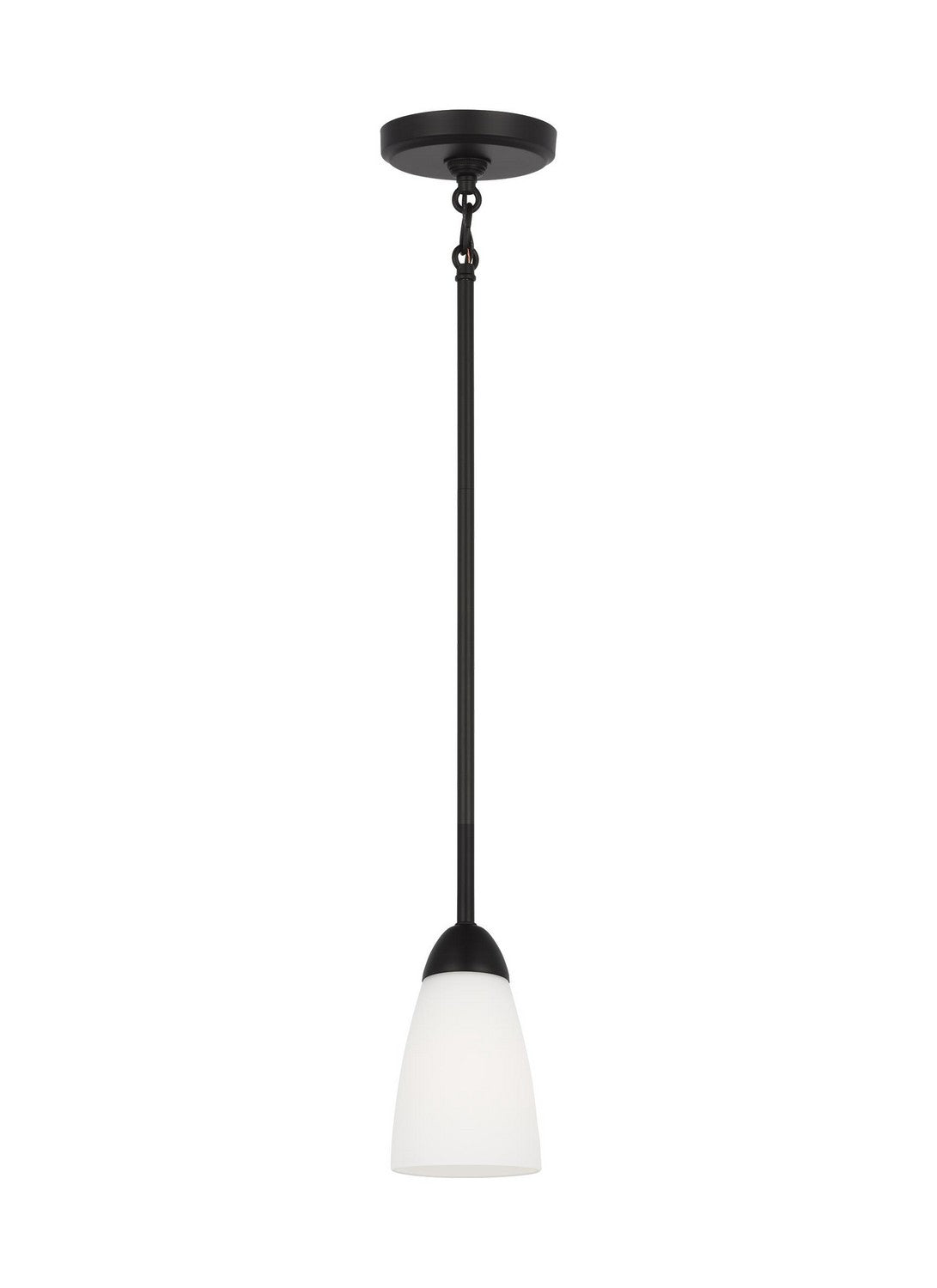 Generation Lighting. - 6120201EN3-112 - One Light Mini Pendant - Seville - Midnight Black