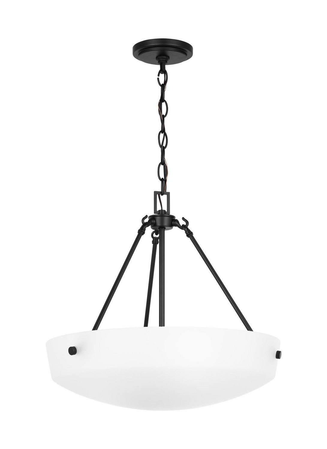 Generation Lighting. - 6615203EN3-112 - Three Light Pendant - Kerrville - Midnight Black