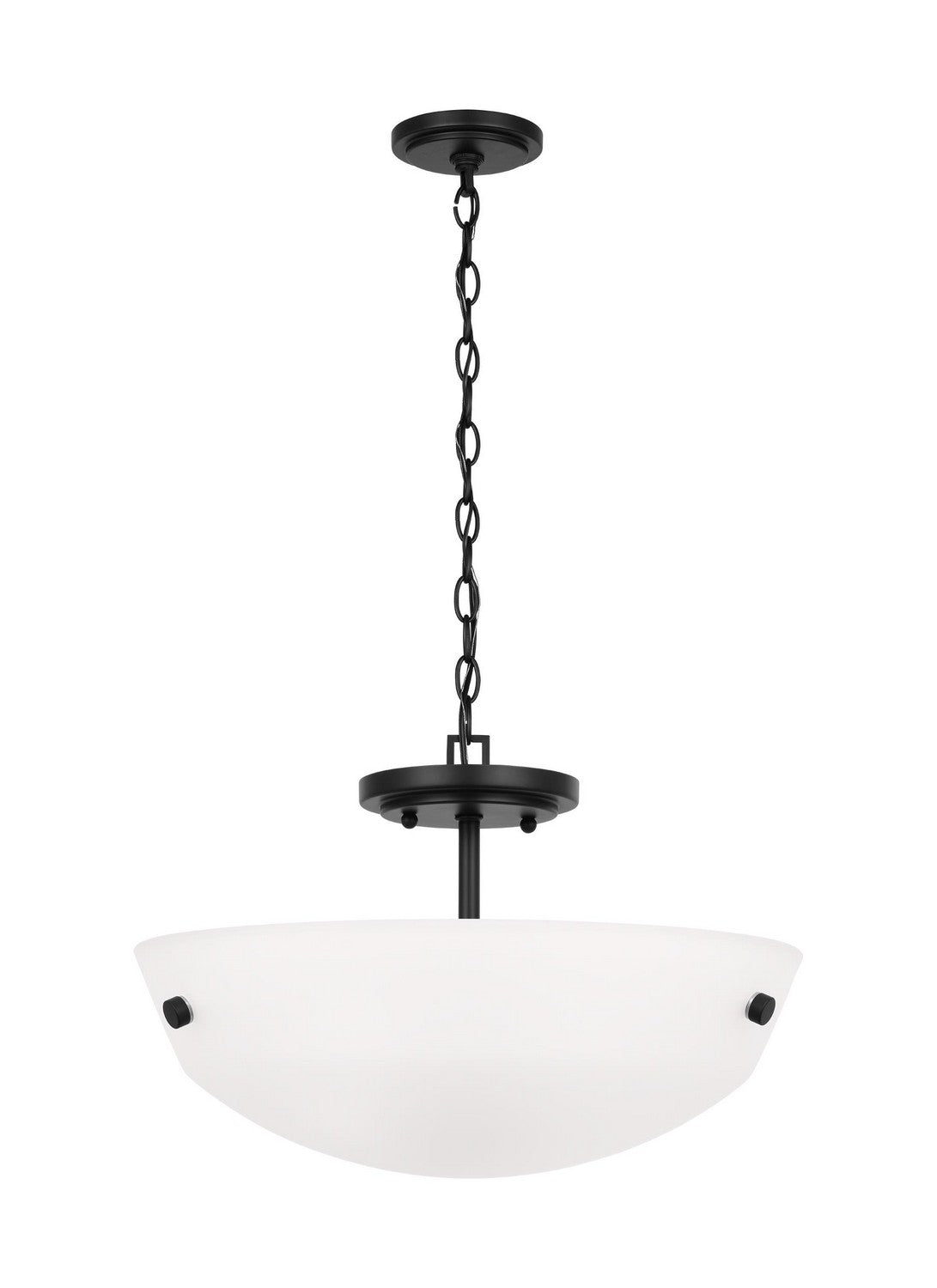 Generation Lighting. - 7715202EN3-112 - Two Light Semi-Flush Convertible Pendant - Kerrville - Midnight Black