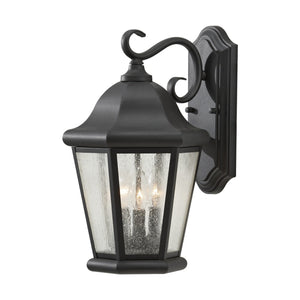 Generation Lighting. - OL5902EN/BK - Three Light Outdoor Wall Lantern - Martinsville - Black