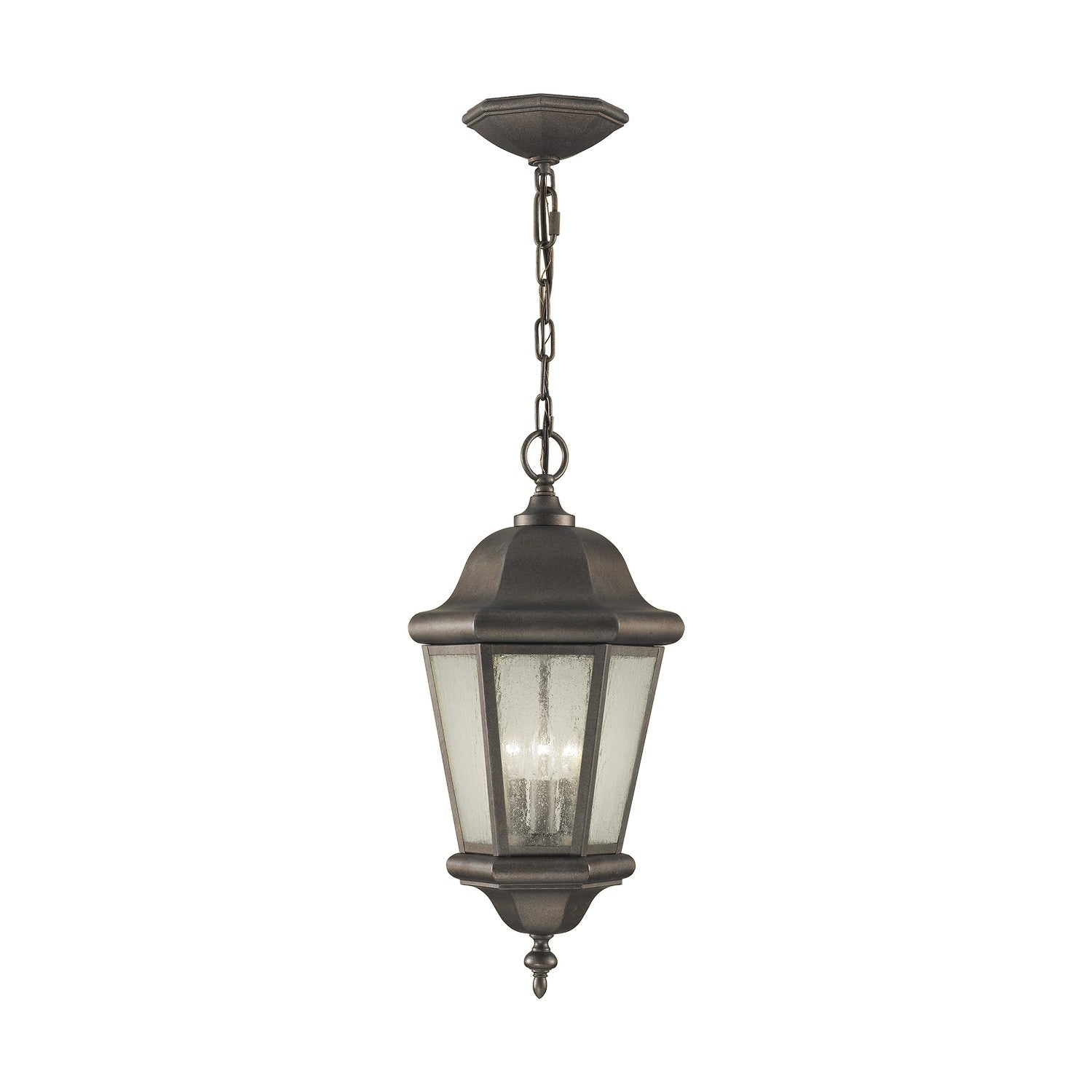 Generation Lighting. - OL5911EN/CB - Three Light Outdoor Pendant - Martinsville - Corinthian Bronze