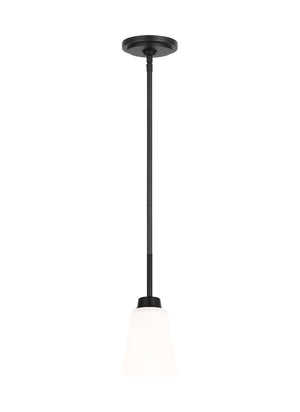 Generation Lighting. - 6115201EN3-112 - One Light Mini Pendant - Kerrville - Midnight Black