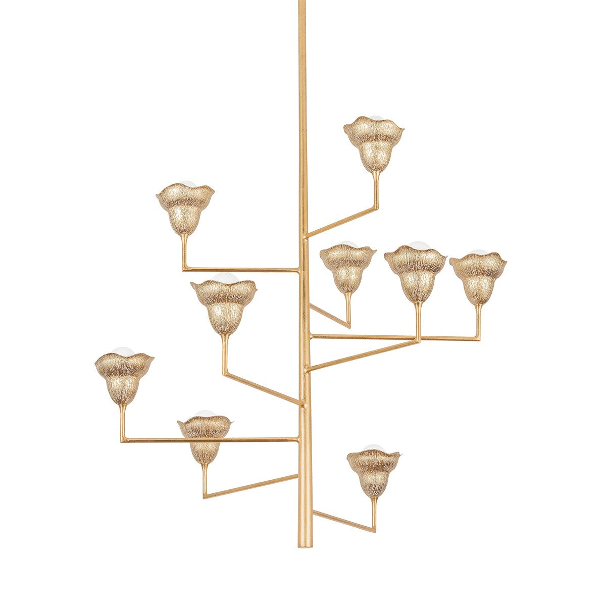 Hudson Valley - 1289-VGL/GLI - Nine Light Chandelier - Alora - Vintage Gold Leaf/Gilded Ivory