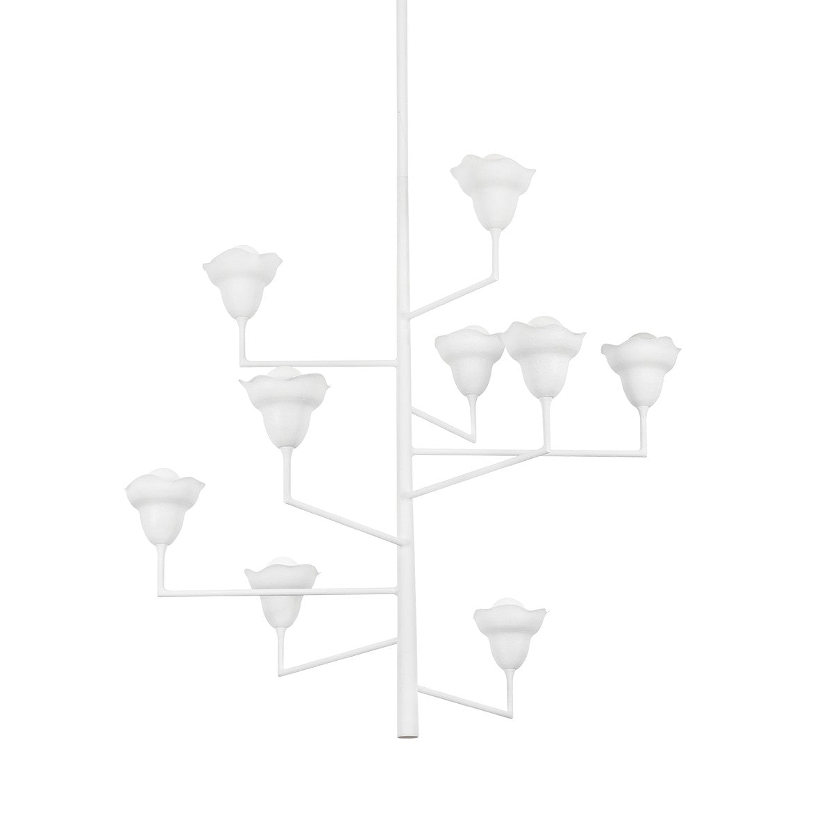 Hudson Valley - 1289-WP - Nine Light Chandelier - Alora - White Plaster