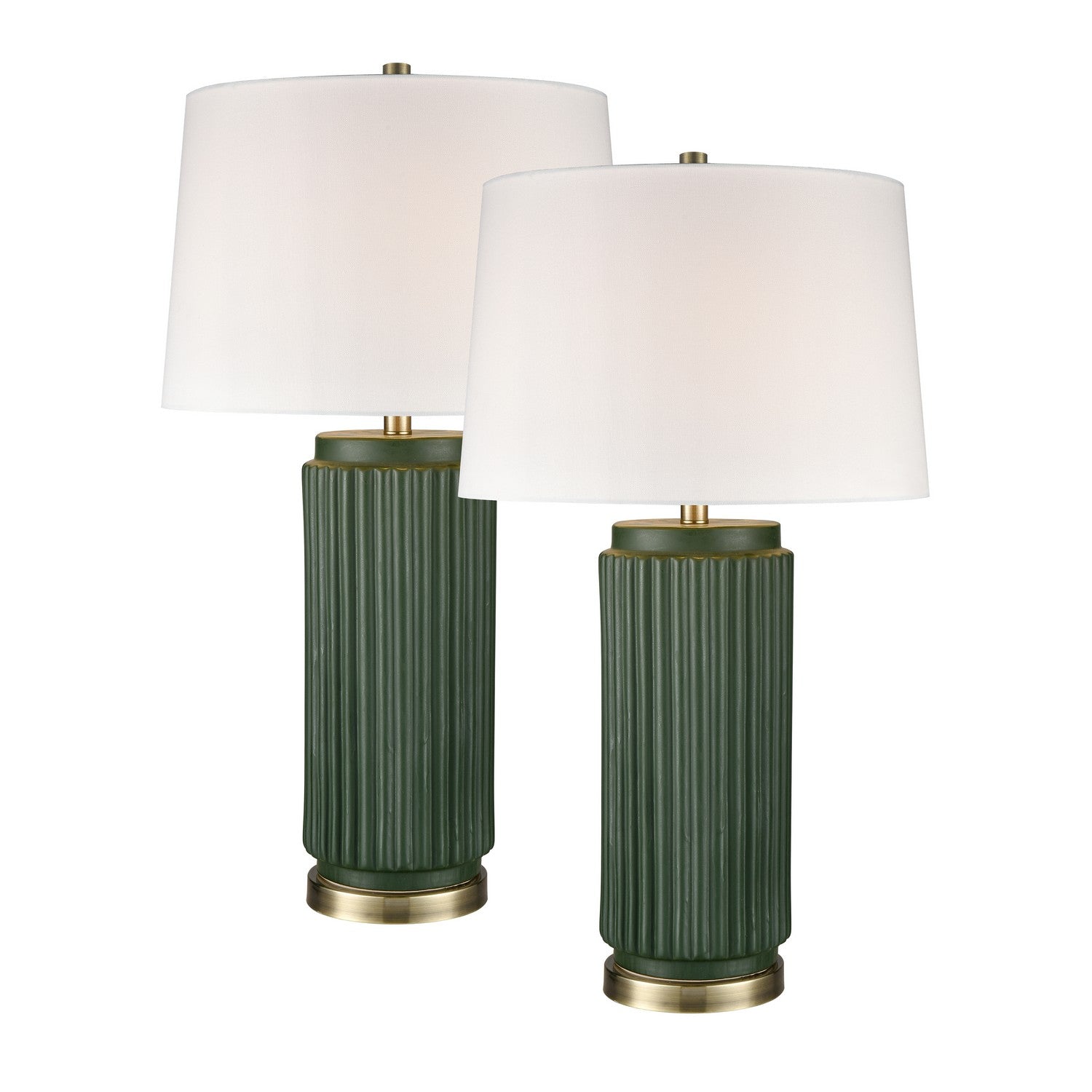 ELK Home - S0019-10295/S2 - One Light Table Lamp - Knox - Dark Green Glazed