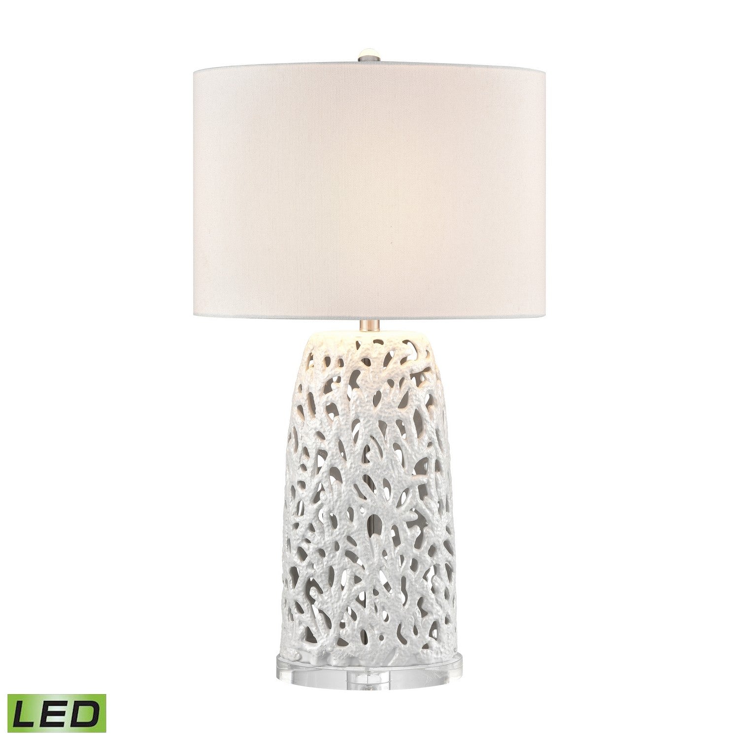 ELK Home - S0019-10308-LED - LED Table Lamp - Bowen - Pearlescent White Glazed