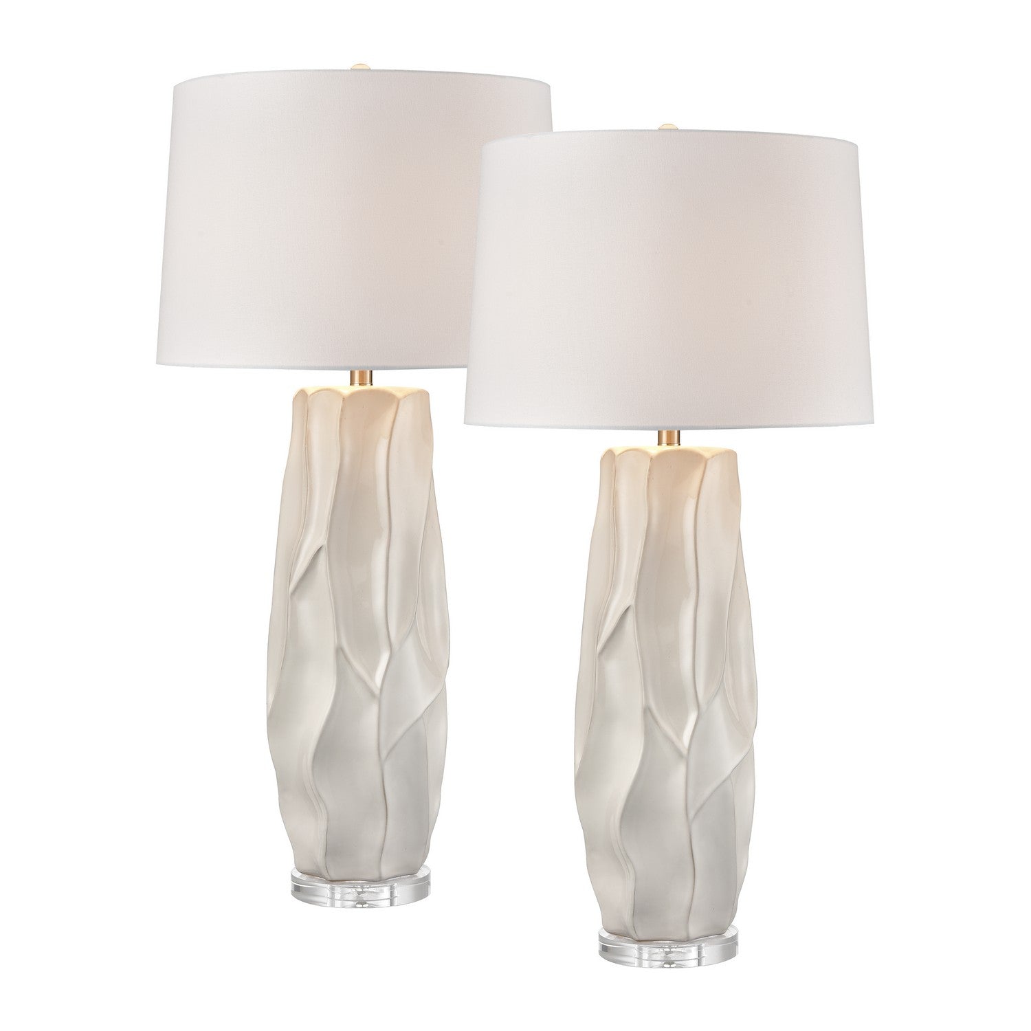 ELK Home - S0019-10314/S2 - One Light Table Lamp - Parker - Gloss White Glazed