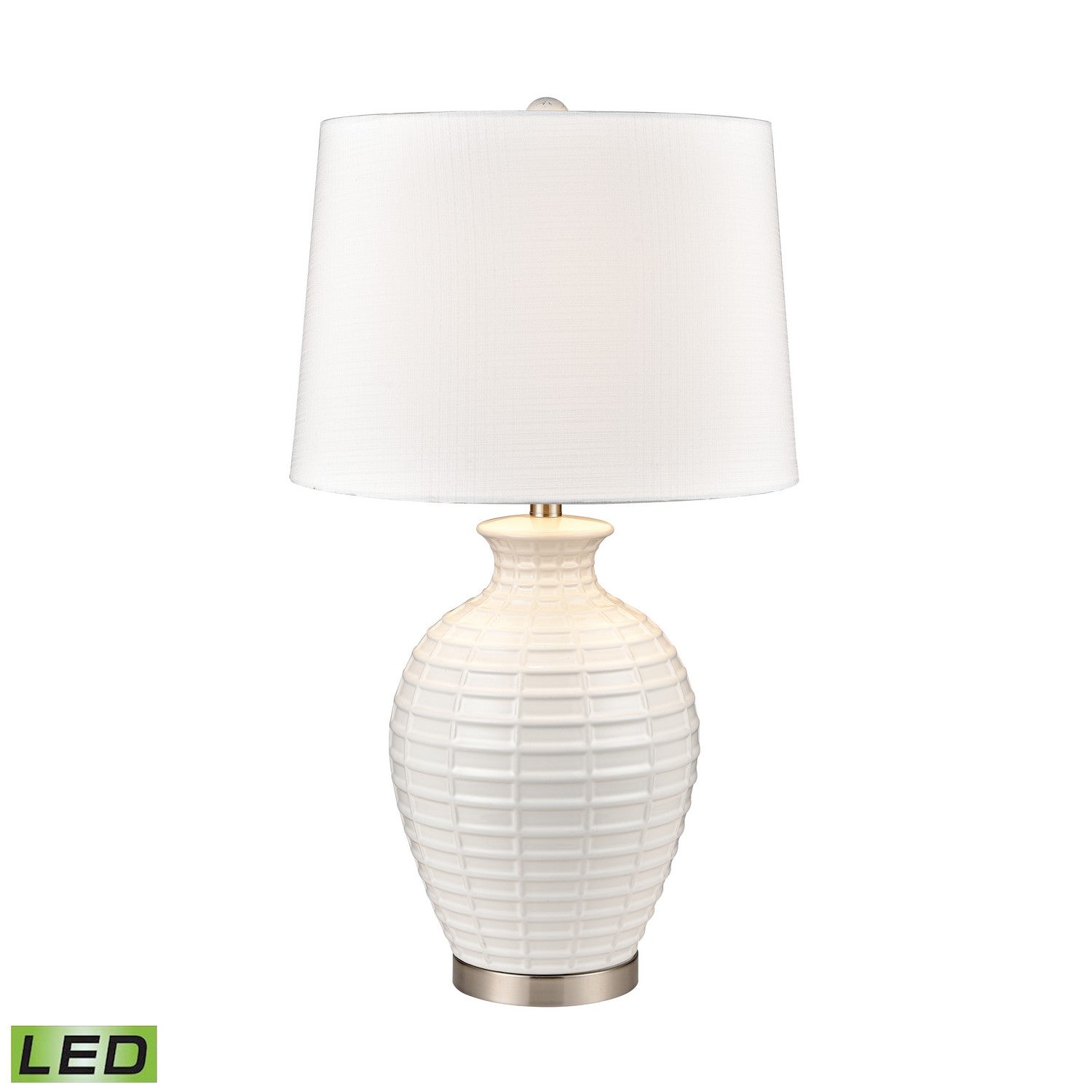 ELK Home - S0019-9472-LED - LED Table Lamp - Junia - White Glazed