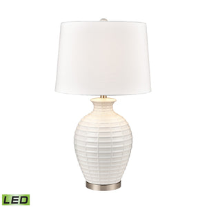 ELK Home - S0019-9472-LED - LED Table Lamp - Junia - White Glazed