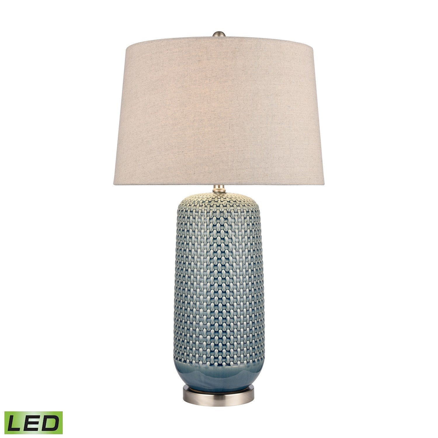 ELK Home - S0019-9484-LED - LED Table Lamp - Dawlish Bay - Blue Glazed