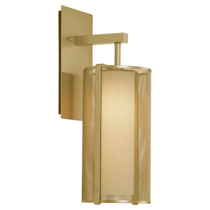 Hammerton Studio - IDB0019-11-GB-F-L3 - LED Wall Sconce - Uptown Mesh - Gilded Brass