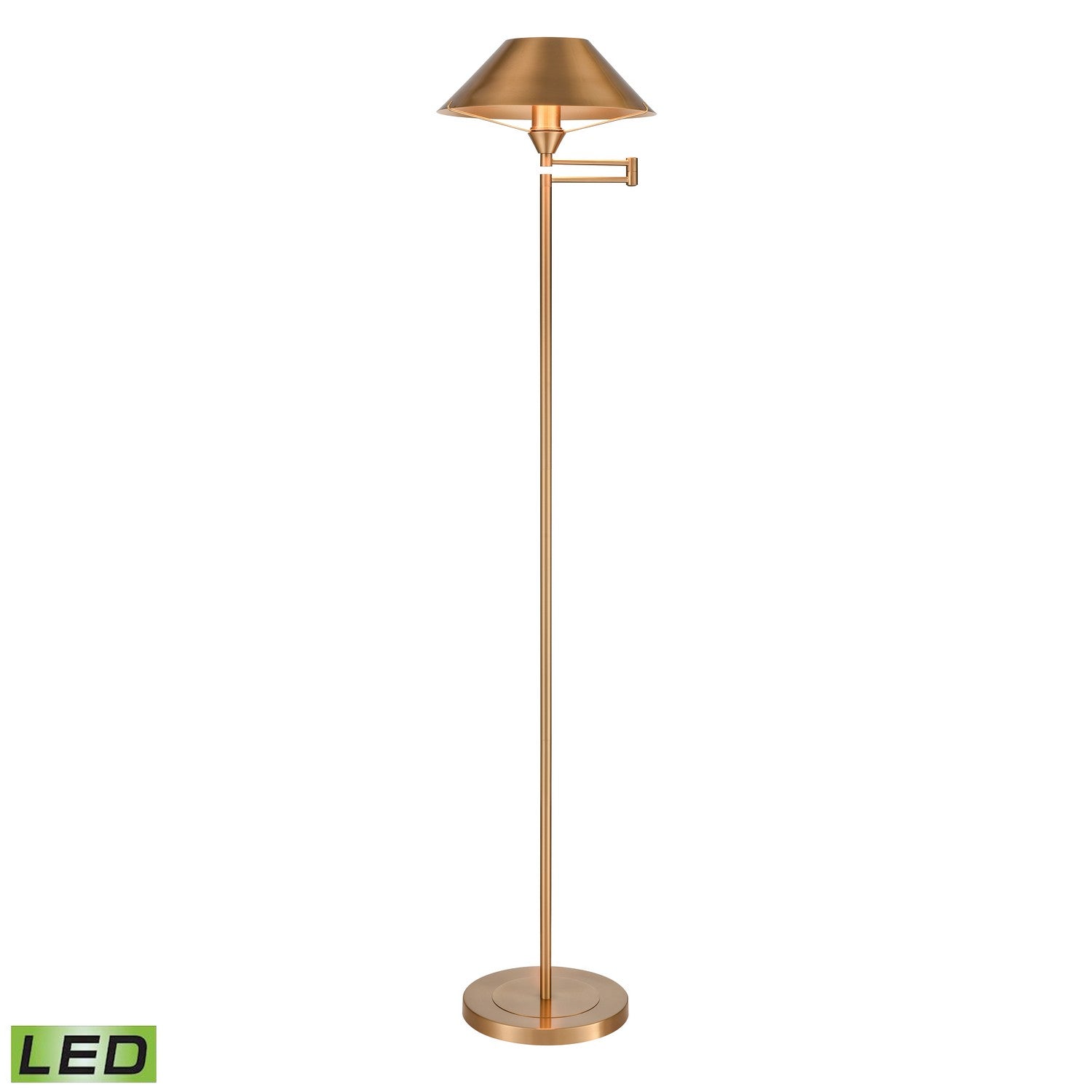 ELK Home - S0019-9604-LED - LED Floor Lamp - Arcadia - Aged Brass