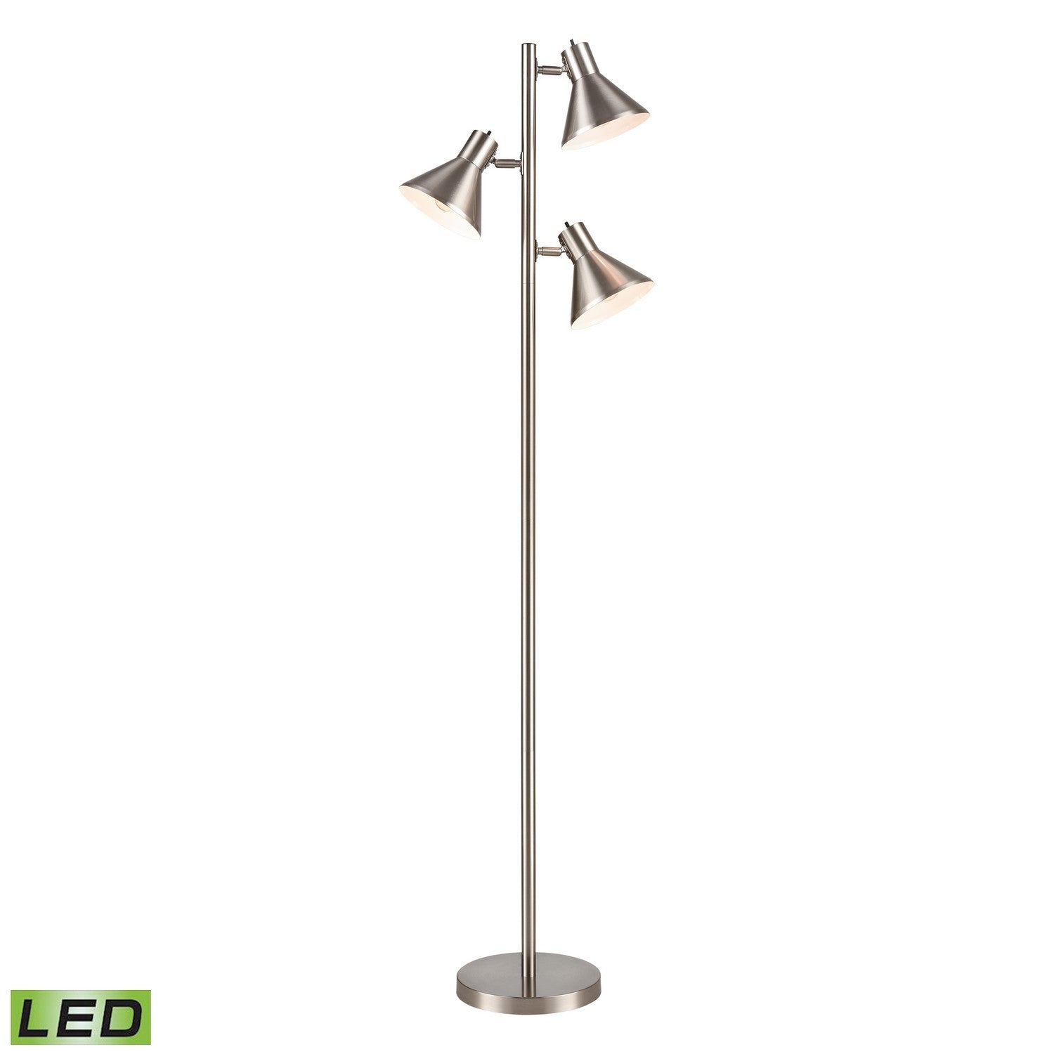 ELK Home - S019-7279-LED - LED Floor Lamp - Loman - Satin Nickel