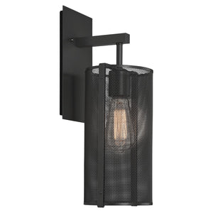Hammerton Studio - IDB0019-11-MB-0-E2 - Wall Sconce - Uptown Mesh - Matte Black
