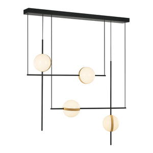 Alora - LP302004MBBG-UNV - LED Linear Pendant - Tagliato - Matte Black/Brushed Gold