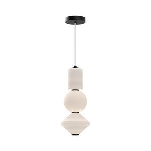 Alora - PD530341MBOP-UNV - LED Pendant - Bijou - Matte Black/Opal Matte Glass