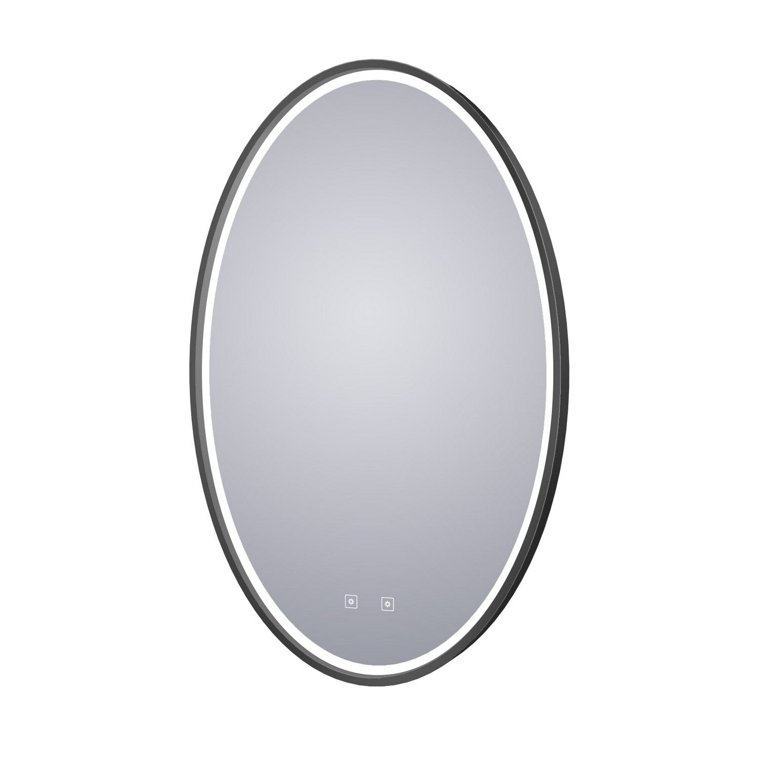 Electric Mirror - BRI-2436-BK05 - LED Lighted Mirror - Brilliance - Matte Black