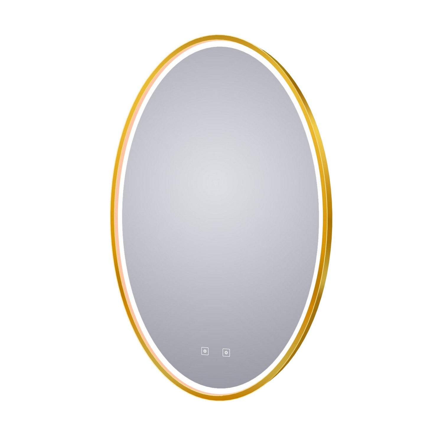 Electric Mirror - BRI-2436-BR02 - LED Lighted Mirror - Brilliance - Brushed Brass