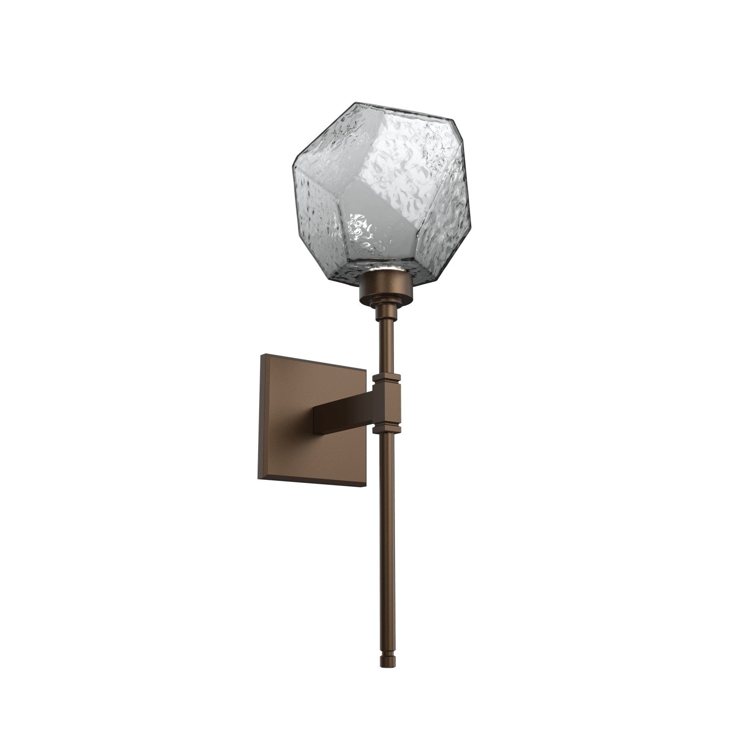 Hammerton Studio - IDB0039-08-FB-S-L3 - LED Wall Sconce - Gem - Flat Bronze