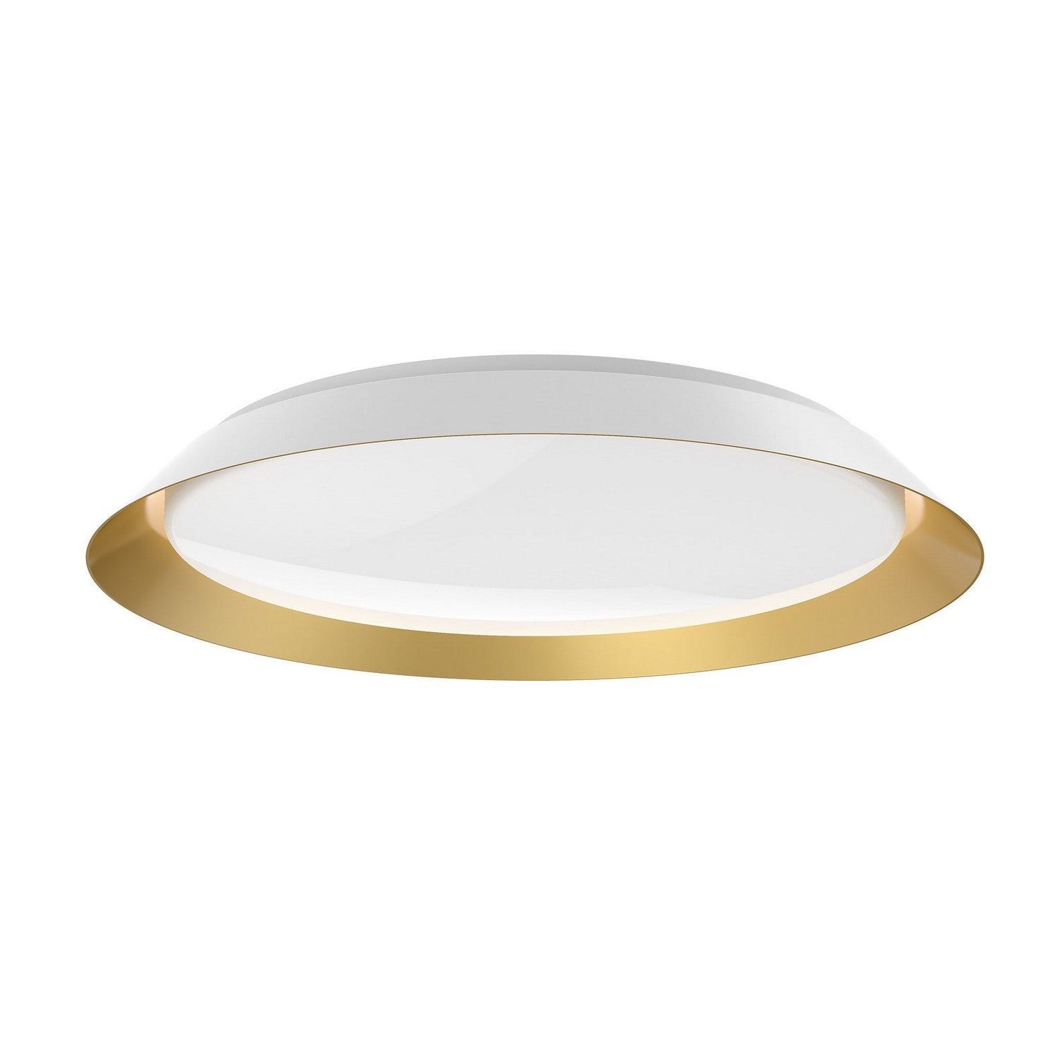 Kuzco Lighting - FM43423-WH/GD-5CCT - LED Flush Mount - Jasper - White/Gold